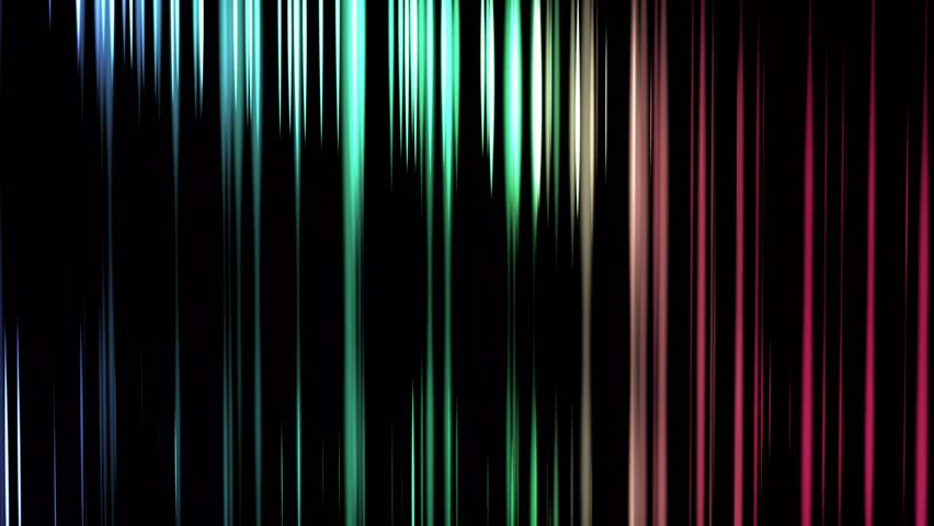 Abstract multicolor striped lines motion background. Simple looping background video with a pattern of vertical straight streaks lines moving