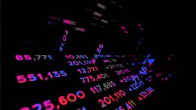 Colorful Number Changing Animation on Black Background Stock Market Style - Powered by Shutterstock - Get 15% off with code: PIKWIZARD15