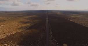 Hexagonal logo with TM1 text over animation of long desert road aerial view. trademark, branding, marketing, landscape - Powered by Shutterstock - Get 15% off with code: PIKWIZARD15