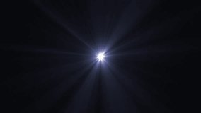 Bright white light rays with lens flare flashes animation on black background, symbolizing clarity, brilliance, and dramatic illumination - Powered by Shutterstock - Get 15% off with code: PIKWIZARD15