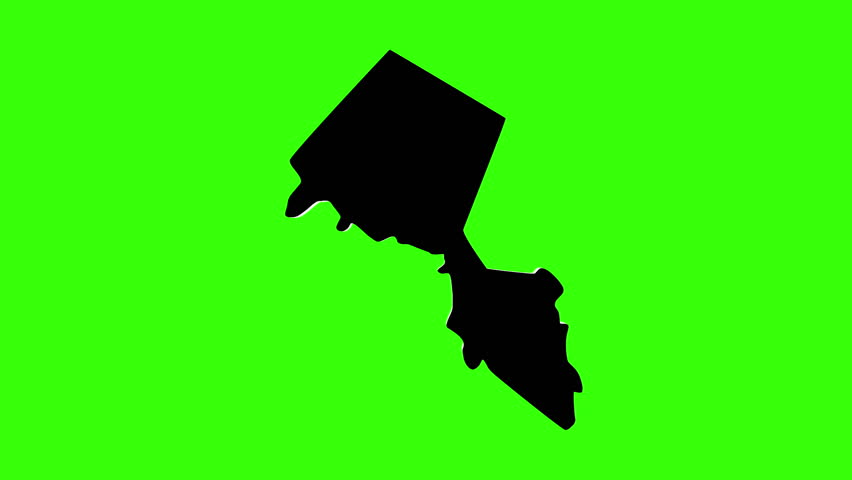 green screen map of Passaic County in New Jersey