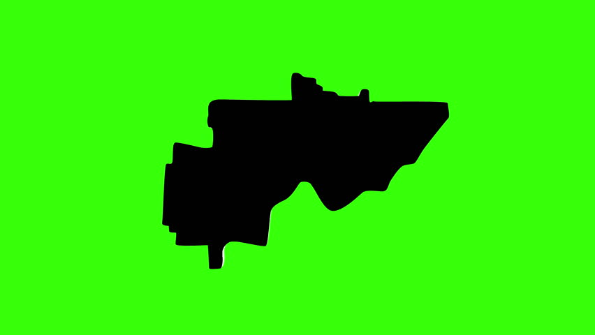 green screen 3d map of Washington County in Ohio