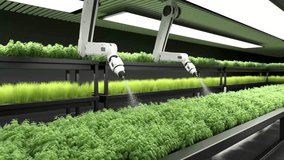Smart robot farmers are working with digital display data, Agriculture technology, Farm automation - Powered by Shutterstock - Get 15% off with code: PIKWIZARD15