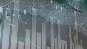 Financial graph animation over ocean waves, illustrating market volatility concept. Finance, investment, economy, trading, fluctuation, analysis - Powered by Shutterstock - Get 15% off with code: PIKWIZARD15