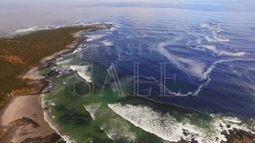 Massive sale text overlay on animation of ocean coastline and waves. Discount, promotion, marketing, retail, animated, savings - Powered by Shutterstock - Get 15% off with code: PIKWIZARD15