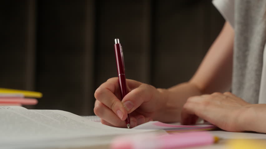 Close up hands writing holding pen notes notebook student teacher library university education study Caucasian thoughtful woman female girl write learning prepare exam college course academy lecture - Powered by Shutterstock - Get 15% off with code: PIKWIZARD15