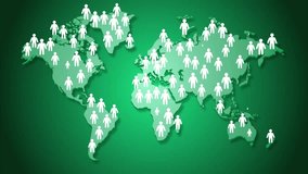 People on the world map popolation animation - Powered by Shutterstock - Get 15% off with code: PIKWIZARD15