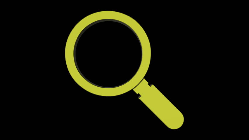 Search icon 3d animation seamless loop. 4K