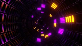 Purple and Orange Cube Strobes Tunnel Background VJ Loop in 4K - Powered by Shutterstock - Get 15% off with code: PIKWIZARD15