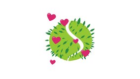 Animation of pink hearts popping up around a globe earth on white background. Concept of Love for the planet, Valentine's Day, Eco-Friendly, Recycling, Ecology, World Earth Day, Save the Planet. - Powered by Shutterstock - Get 15% off with code: PIKWIZARD15