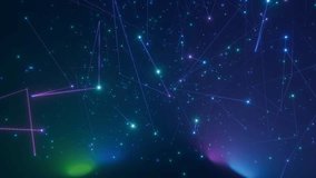 Celestial Constellation Map: Abstract Star Patterns with Glowing Lines, Cosmic Sky Loop, Interconnected Stars - Powered by Shutterstock - Get 15% off with code: PIKWIZARD15