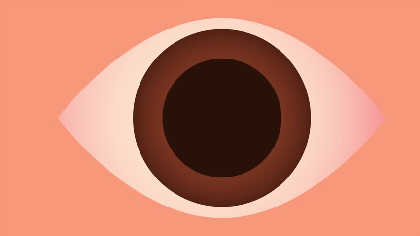 Medical eye drops. Animation 2D