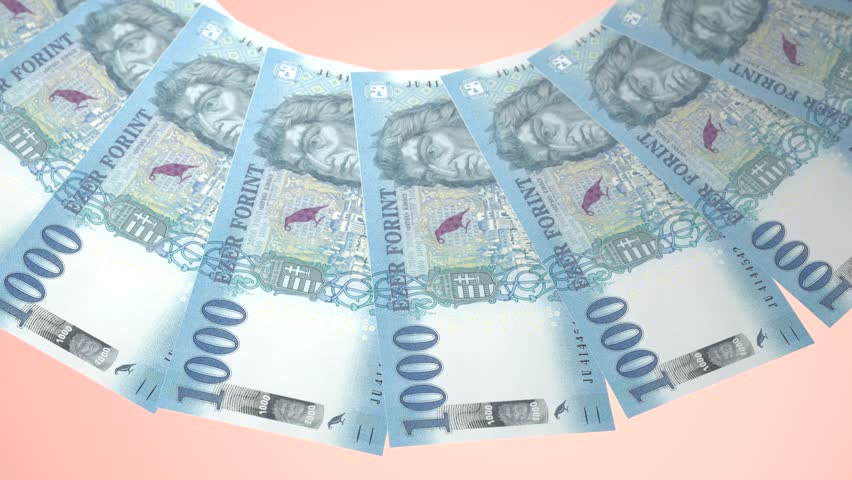 Refined Looping Design 1000 Forint Curency of  Hungary
