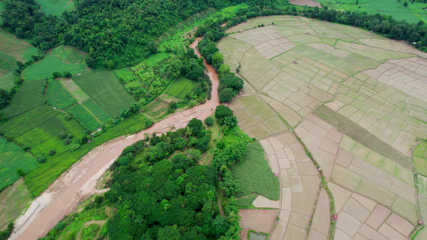 Terraced rice field at Mae Cham Chiangmai Northern Thailand