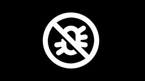 Icon debug is distorted. Glitch. Noise, chromatic aberration, geometric distortion. Transparent background, looped. In-Out looped. Alpha BW at the end - Powered by Shutterstock - Get 15% off with code: PIKWIZARD15