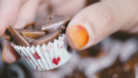 Almond Chocolate cookies preparation closeup - Powered by Shutterstock - Get 15% off with code: PIKWIZARD15