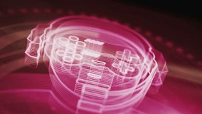 Gamer esport video game player head symbol abstract digital concept. Global network and cyber technology background seamless and looped 3d animation. - Powered by Shutterstock - Get 15% off with code: PIKWIZARD15