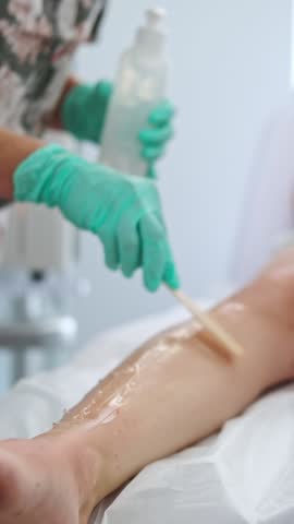 Body Hair Removal Laser Procedure And Epilation Treatment In A Spa Beauty Clinic