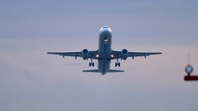 Jet airplane aircraft taking off overhead and retracting landing gear - Powered by Shutterstock - Get 15% off with code: PIKWIZARD15