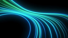Blue and Green Neon Light Curve Animation – Abstract Tech Background in 4K - Powered by Shutterstock - Get 15% off with code: PIKWIZARD15