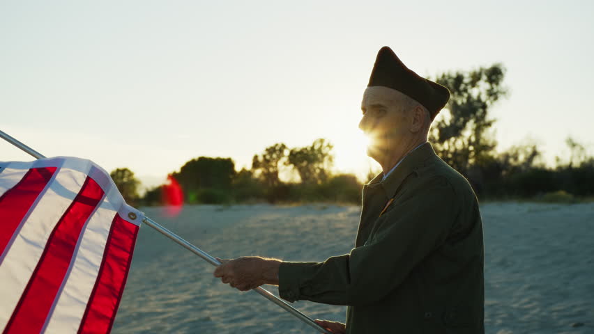 Sun Shining On The Celebration Of Veterans Day