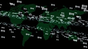 Digital Blogs Distribution Across a Stylized Global Map Design - Powered by Shutterstock - Get 15% off with code: PIKWIZARD15