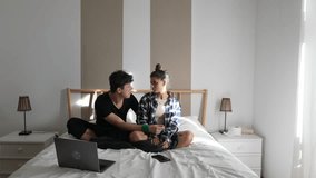 Candid and Heartwarming Moments of a Couple Enjoying Each Others Company in a Cozy Bedroom Setting - Powered by Shutterstock - Get 15% off with code: PIKWIZARD15
