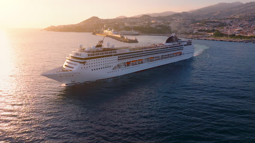 Experience luxury on a cruise liner sailing through stunning ocean vistas