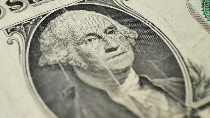 One dollar bill from 1963 with George Washington portrait. Captures the elegance and design of vintage US currency. Concept of money used for settling public and private financial obligations