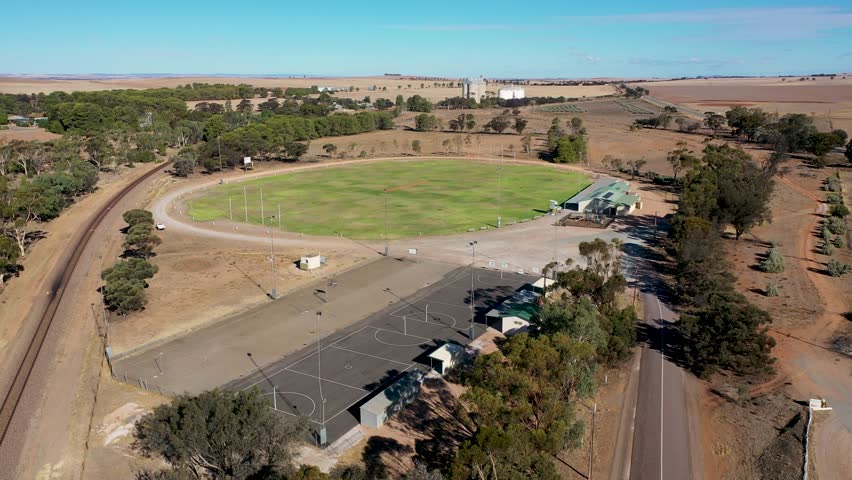 Small town footy oval in South Australia
