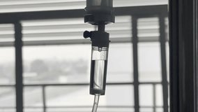 Iv drip vitamin chemotherapy in hospital concept.4k footage. - Powered by Shutterstock - Get 15% off with code: PIKWIZARD15