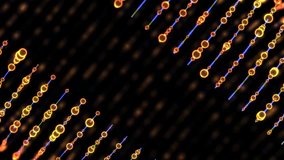 
Abstract futuristic graph information on vertical cylinder in dark. Complex Big Data analysis processing.  Digital AI technology information tower.Loop animation. - Powered by Shutterstock - Get 15% off with code: PIKWIZARD15