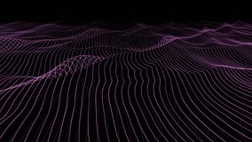 Motion animated array lines wavy of surface in cyber space. Animated lines waves loop. Concept for technology, science and business.
 - Powered by Shutterstock - Get 15% off with code: PIKWIZARD15