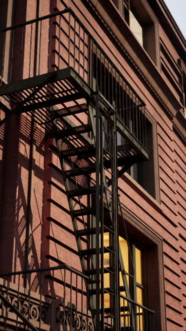 Building of street of New York