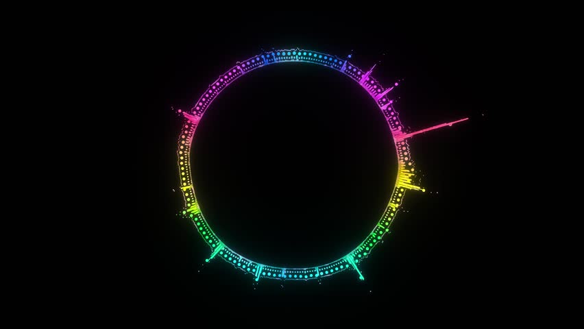 Digital Audio Waveform and Equalizer Display Background