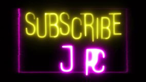 Yellow and Purple Neon subscribe now sign with frame. 3D Illustration - Powered by Shutterstock - Get 15% off with code: PIKWIZARD15