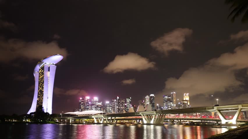 Time Lapse of Singapore, Marina Bay Sands Hotel