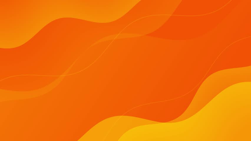 abstract colorful smooth orange wave background motion graphic footage video loop animation