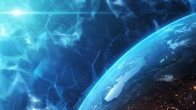 AI Neural Network - Earth from Space - Sci-Fi Looped 4K Background - Powered by Shutterstock - Get 15% off with code: PIKWIZARD15