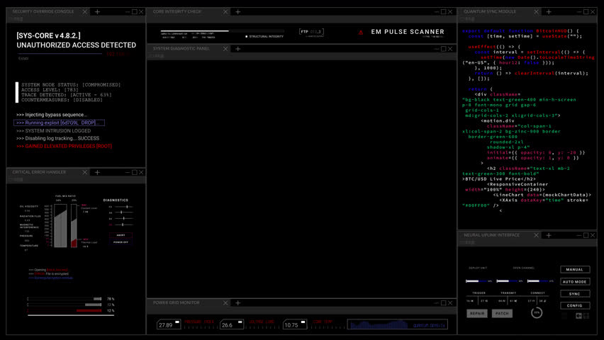 HUD windows open center empty for your logo text video Technology display Diagnostics system PNG alpha Sci Fi data programming code. data text
