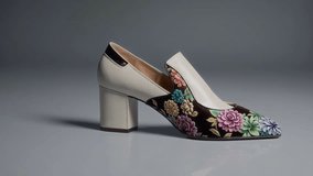 These stylish high heels feature floral patterns, making them perfect for formal and elegant occasions - Powered by Shutterstock - Get 15% off with code: PIKWIZARD15