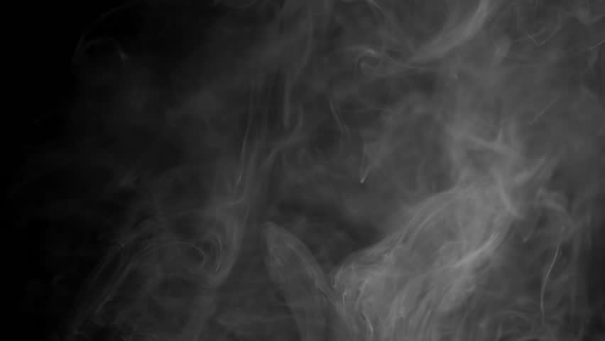 Abstract white smoke in slow motion, fog in light spot background. slow motion 