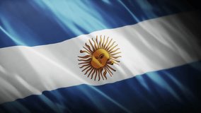 Waving Flag Animation of Argentina in 4K | Migration  Immigration, Travel and Destination Concept - Powered by Shutterstock - Get 15% off with code: PIKWIZARD15