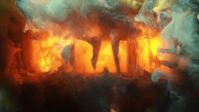 abstract writing using thick smoke "Ukraine" - Powered by Shutterstock - Get 15% off with code: PIKWIZARD15