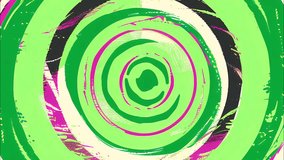 Cartoon-style animated spiral and radial pattern in vibrant colors. Hypnotic, abstract, and high-energy motion graphics perfect for dynamic backgrounds, comic-style effects, and psychedelic visuals. - Powered by Shutterstock - Get 15% off with code: PIKWIZARD15