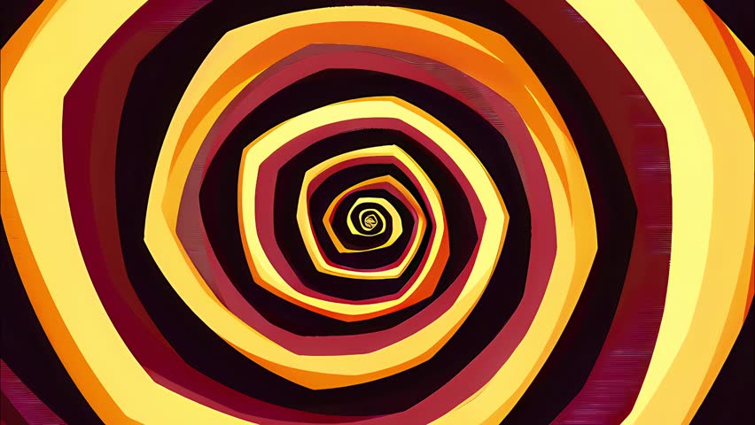 Cartoon-style animated spiral and radial pattern in vibrant colors. Hypnotic, abstract, and high-energy motion graphics perfect for dynamic backgrounds, comic-style effects, and psychedelic visuals.