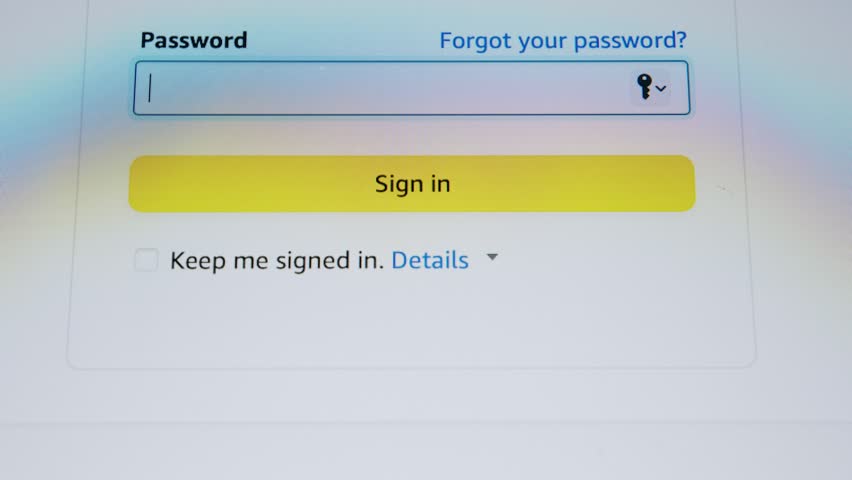 User Login Interface that includes a Password Field for secure access to accounts online