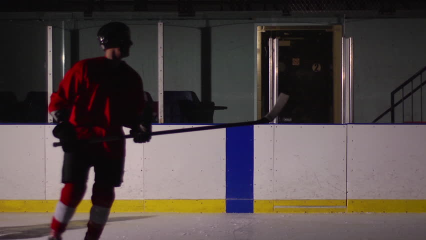 Ice hockey game adults on the rink