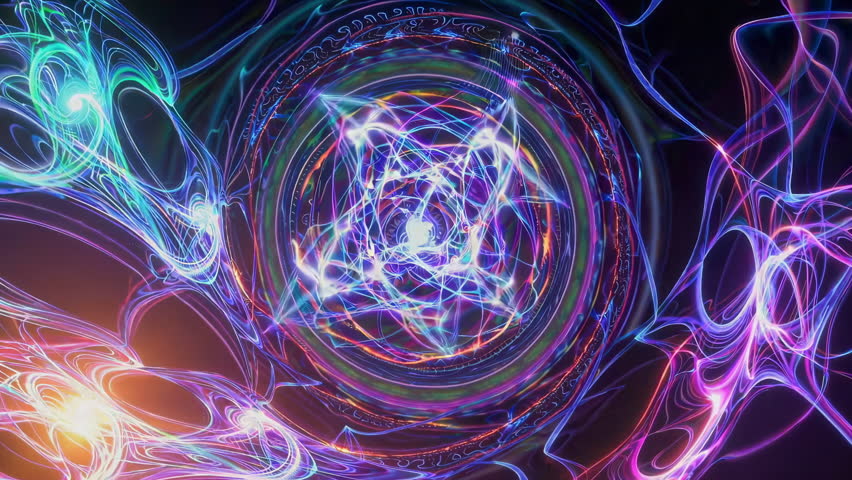 A mesmerizing and captivating display of vibrant fractal patterns and colors constantly swirling in a dynamic motion