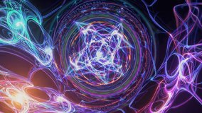 A mesmerizing and captivating display of vibrant fractal patterns and colors constantly swirling in a dynamic motion - Powered by Shutterstock - Get 15% off with code: PIKWIZARD15